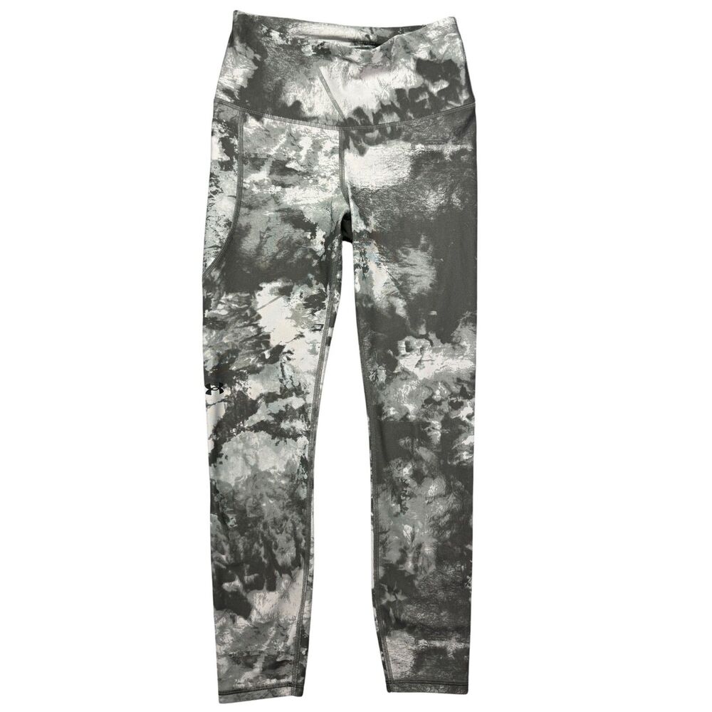 Under Armour Leggings Women's Small Gray Stretch Compression Outdoor Running